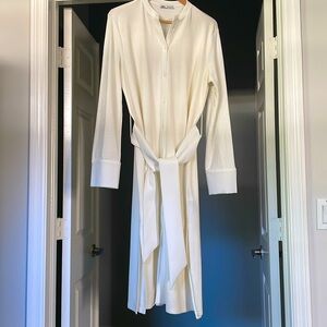 ZARA Crepe Belted Shirt Dress | Size L